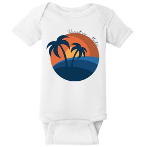 Vacation Mode Sunset Beach Baby Bodysuit