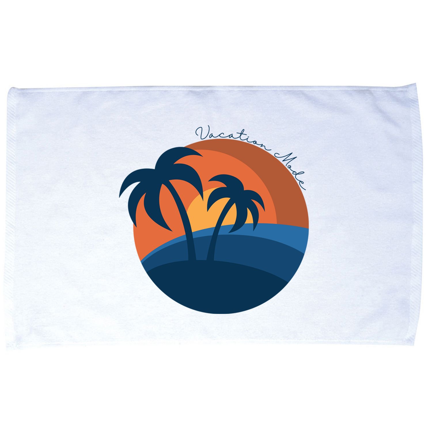 Vacation Mode Sunset Beach Microfiber Hand Towel