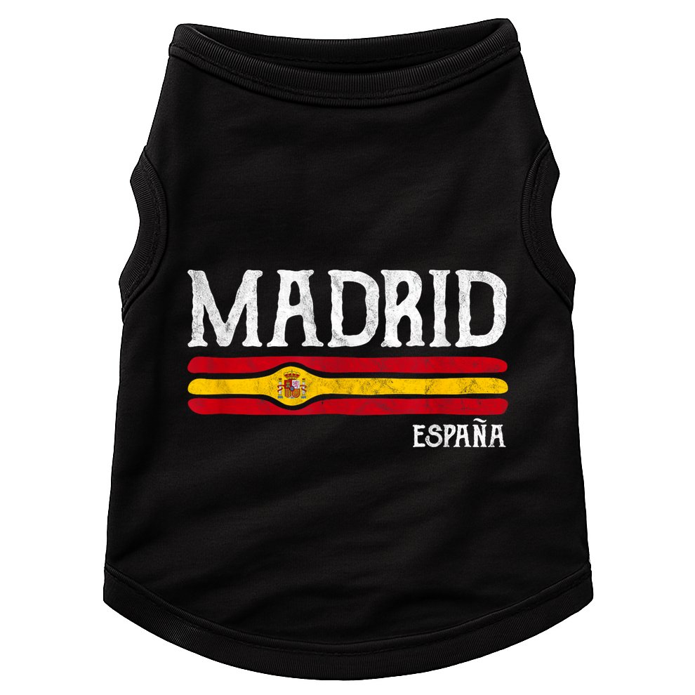 Vintage Madrid Spain Souvenir Espana Gift Doggie Tank