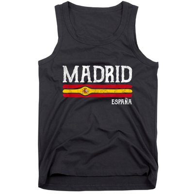 Vintage Madrid Spain Souvenir Espana Gift Tank Top