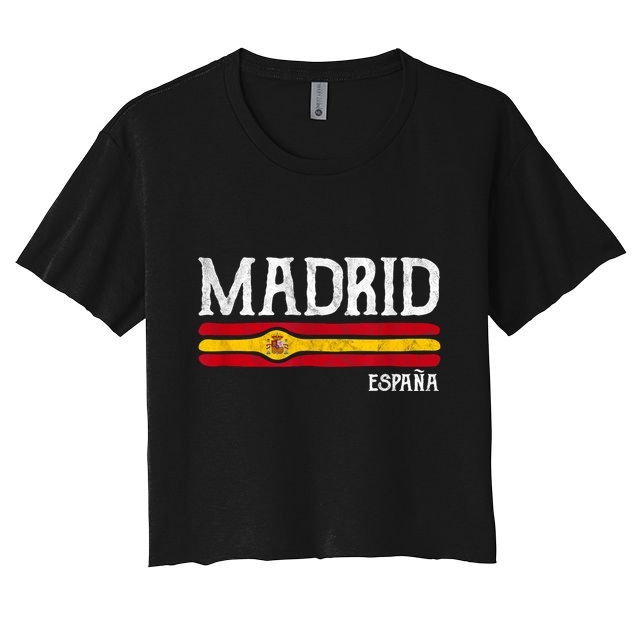 Vintage Madrid Spain Souvenir Espana Gift Crop Top