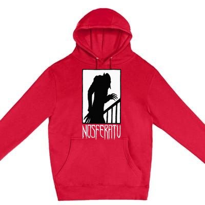 Vampire Monster Shadow Dracula Halloween Premium Pullover Hoodie