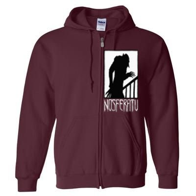 Vampire Monster Shadow Dracula Halloween Full Zip Hoodie