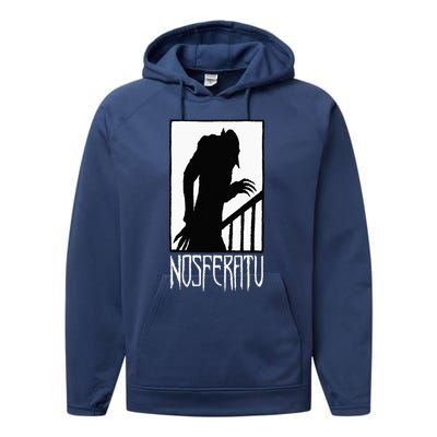 Vampire Monster Shadow Dracula Halloween Performance Fleece Hoodie