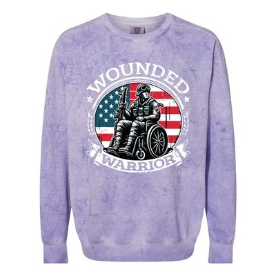 Veteran Military Support Colorblast Crewneck Sweatshirt