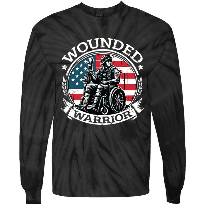 Veteran Military Support Tie-Dye Long Sleeve Shirt