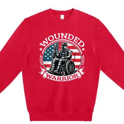 Veteran Military Support Premium Crewneck Sweatshirt