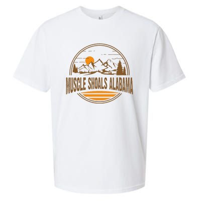 Vintage Muscle Shoals Alabama Mountain Hiking Souvenir Print Sueded Cloud Jersey T-Shirt