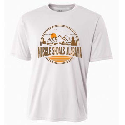 Vintage Muscle Shoals Alabama Mountain Hiking Souvenir Print Cooling Performance Crew T-Shirt