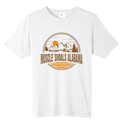 Vintage Muscle Shoals Alabama Mountain Hiking Souvenir Print Tall Fusion ChromaSoft Performance T-Shirt