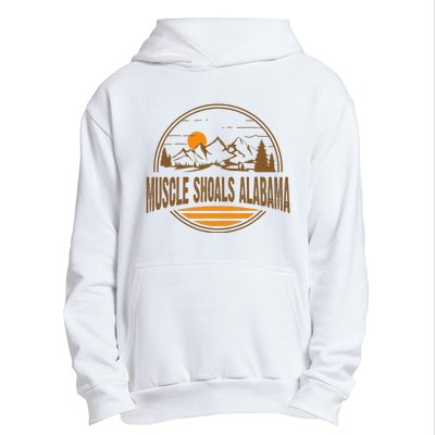 Vintage Muscle Shoals Alabama Mountain Hiking Souvenir Print Urban Pullover Hoodie