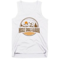 Vintage Muscle Shoals Alabama Mountain Hiking Souvenir Print Tank Top