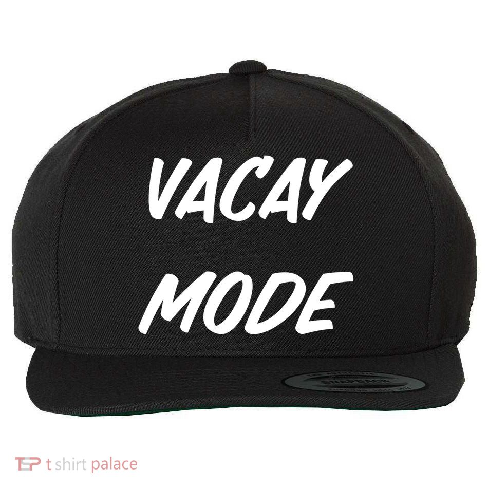 Vacation Mode Summer Beach Vacay Trip Vibes Gift Wool Snapback Cap