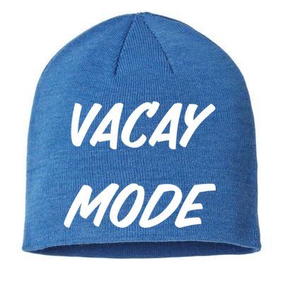 Vacation Mode Summer Beach Vacay Trip Vibes Gift Sustainable Beanie