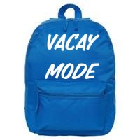 Vacation Mode Summer Beach Vacay Trip Vibes Gift 16 in Basic Backpack