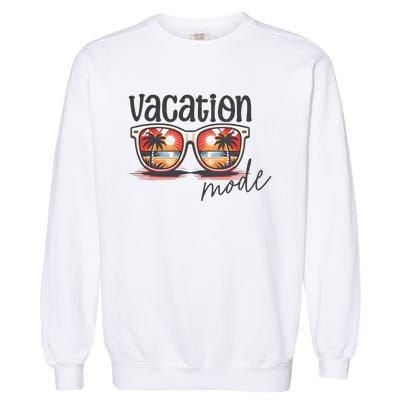 Vacation Mode Sunglass Summer Vibes Garment-Dyed Sweatshirt