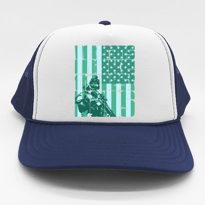 Veterans Make The Best Dads Gift Trucker Hat