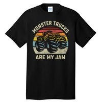 Vintage Monster Truck Retro Style Monster Trucks Are My Jam Tall T-Shirt