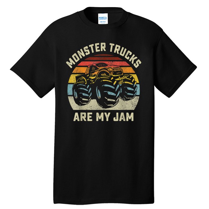 Vintage Monster Truck Retro Style Monster Trucks Are My Jam Tall T-Shirt