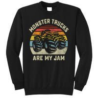 Vintage Monster Truck Retro Style Monster Trucks Are My Jam Tall Sweatshirt