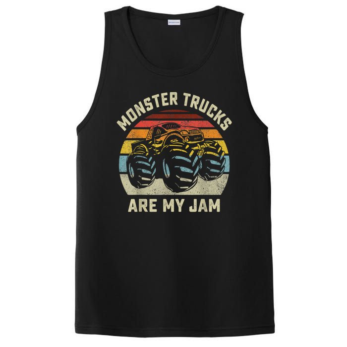 Vintage Monster Truck Retro Style Monster Trucks Are My Jam PosiCharge Competitor Tank