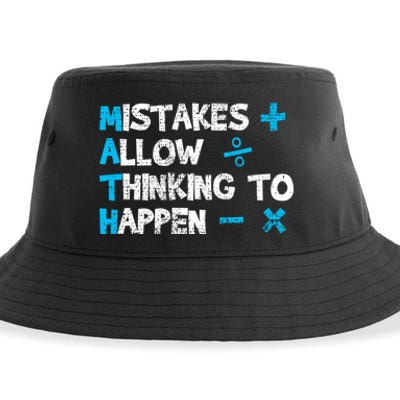 Vintage Math Teacher Funny Saying Gift Sustainable Bucket Hat