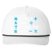 Vintage Math Teacher Funny Saying Gift Snapback Five-Panel Rope Hat