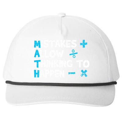 Vintage Math Teacher Funny Saying Gift Snapback Five-Panel Rope Hat