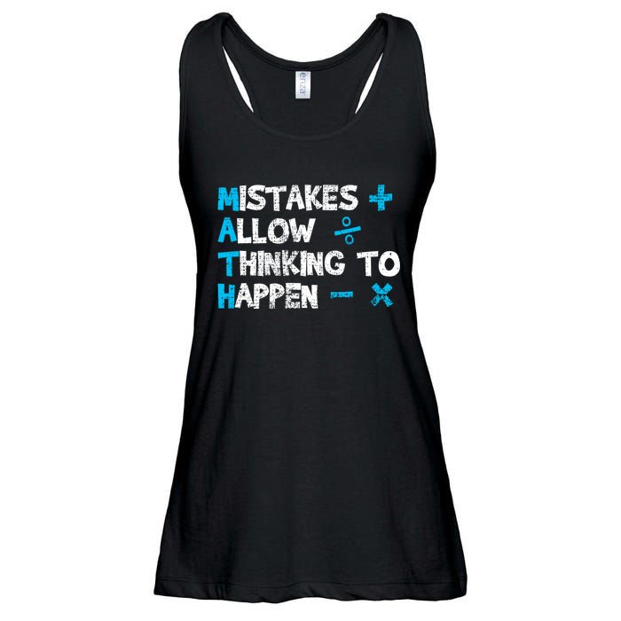 Vintage Math Teacher Funny Saying Gift Ladies Essential Flowy Tank