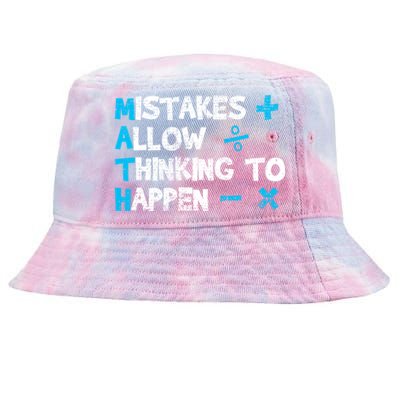 Vintage Math Teacher Funny Saying Gift Tie-Dyed Bucket Hat