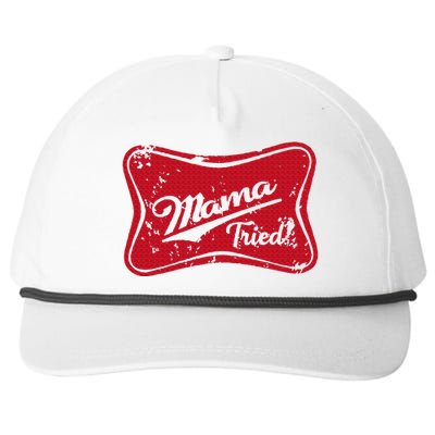 Vintage Mama Tried Retro Country Outlaw Music Western Snapback Five-Panel Rope Hat