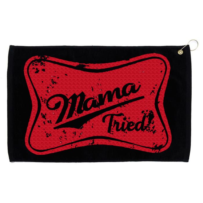 Vintage Mama Tried Retro Country Outlaw Music Western Grommeted Golf Towel