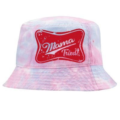 Vintage Mama Tried Retro Country Outlaw Music Western Tie-Dyed Bucket Hat