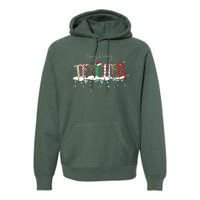 Very Merry Teacher Holiday Christmas Premium Hoodie