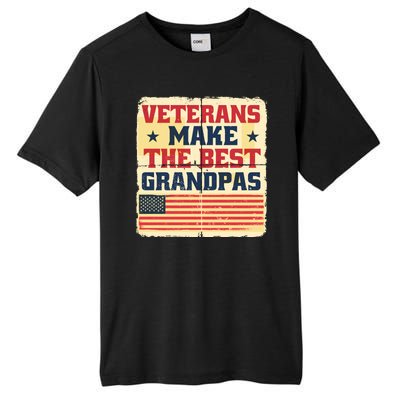 Veterans Make The Best Grandpas USA Tall Fusion ChromaSoft Performance T-Shirt