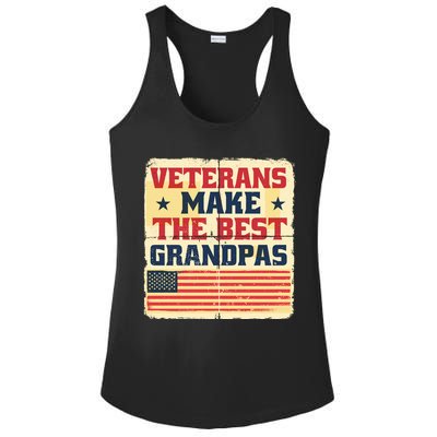 Veterans Make The Best Grandpas USA Ladies PosiCharge Competitor Racerback Tank