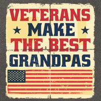 Veterans Make The Best Grandpas USA Cotton Canvas Backpack