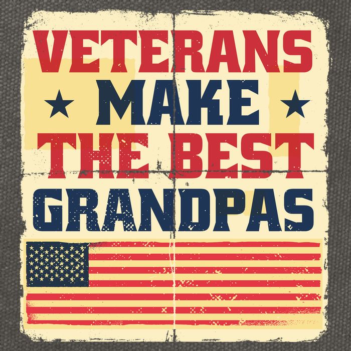 Veterans Make The Best Grandpas USA Cotton Canvas Backpack