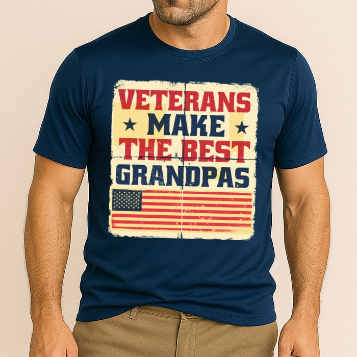 Veterans Make The Best Grandpas USA Cooling Performance Crew T-Shirt