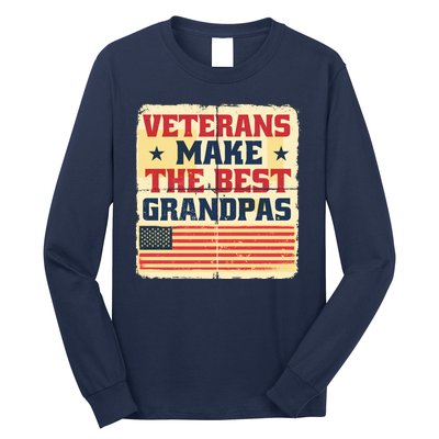 Veterans Make The Best Grandpas USA Long Sleeve Shirt