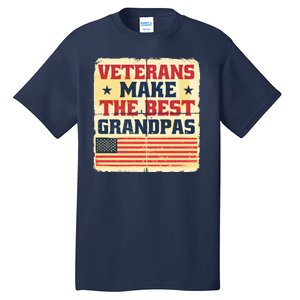 Veterans Make The Best Grandpas USA Tall T-Shirt