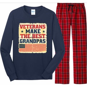 Veterans Make The Best Grandpas USA Long Sleeve Pajama Set