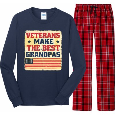 Veterans Make The Best Grandpas USA Long Sleeve Pajama Set