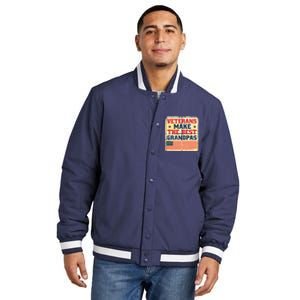 Veterans Make The Best Grandpas USA Insulated Varsity Jacket