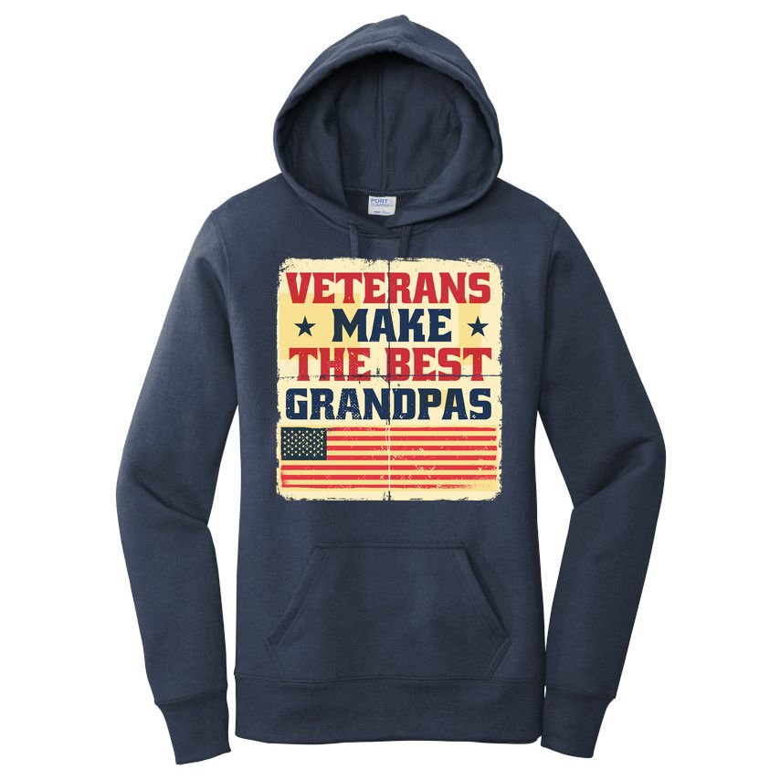 Veterans Make The Best Grandpas USA Women's Pullover Hoodie