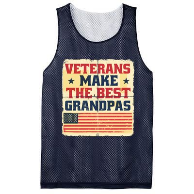 Veterans Make The Best Grandpas USA Mesh Reversible Basketball Jersey Tank