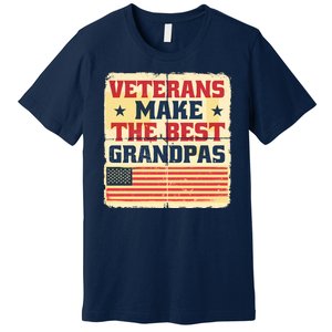 Veterans Make The Best Grandpas USA Premium T-Shirt