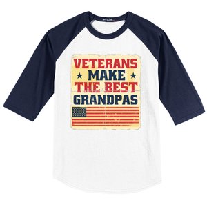 Veterans Make The Best Grandpas USA Baseball Sleeve Shirt