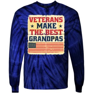 Veterans Make The Best Grandpas USA Tie-Dye Long Sleeve Shirt