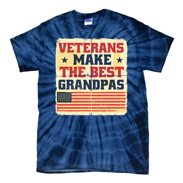 Veterans Make The Best Grandpas USA Tie-Dye T-Shirt